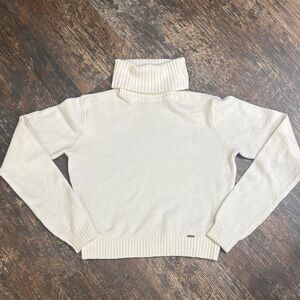 Hollister Cream Cowl Neck Sweater Small